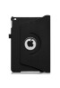 Apple iPad Mini 1/2/3 360 Rotaing Pu Leather with Viewing Stand Plus Free Stylus Case Cover for Apple iPad 2-Black